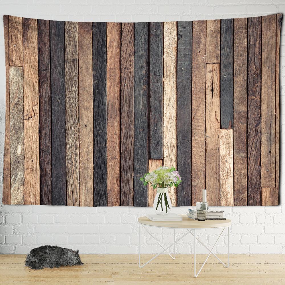 Holz Muster Wandteppich Hängen Retro Kunst Böhmischen Psychedelic Hexerei Mysterious Hause Schlafsaal Dekor