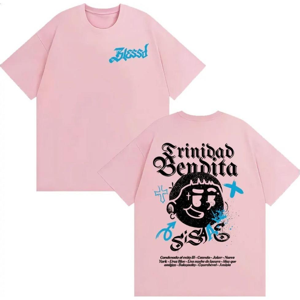 Rapper Blessd Si Sabe Album 2026 Tour T Shirt Men Women Fashion Casual Cotton T-shirts Hip Hop Vintage Short Sleeve T-shirt