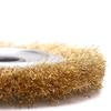 1 Stück Flache Kupferdrahtbürste Metallpolitur Schleifwerkzeug 100/125/150mm Messingbürste Haftung Ersatzzubehör