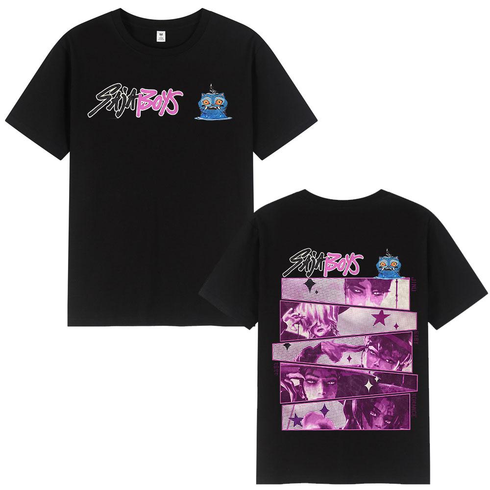 2025-26 Summer Hot-selling New Animation KPop Devil Hunter T-shirt, Rumi Mira Zoey Graphic T-shirt Oversized Casual T-shirt