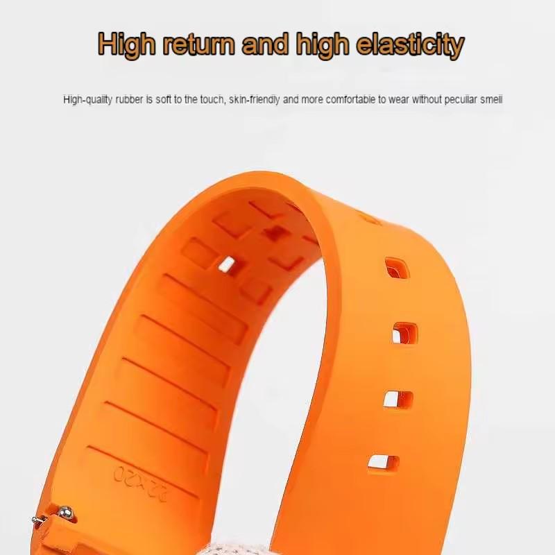 For Mido Multifort TV M049.526 Waterproof Rubber Watch Strap 22mm M049 Curved Interface Silicone Watch Accessories Band