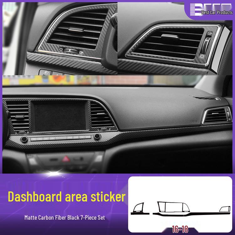 Hyundai Elantra 16-20 Carbon Fiber Gear Shift Protective Film