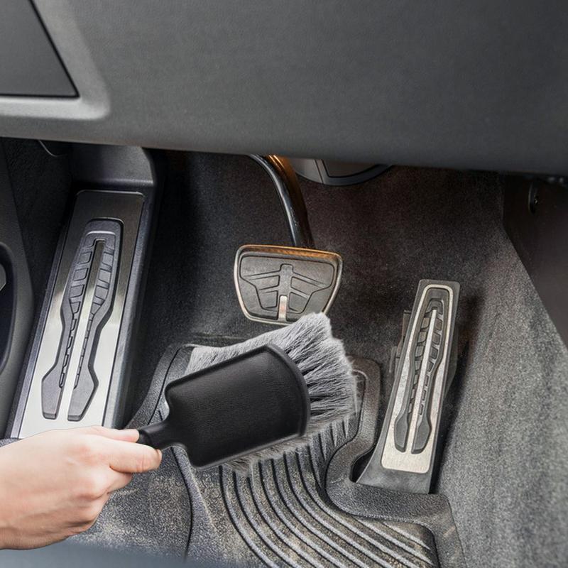 Tire Cleaner Brush Car Wheel Brush Tire Scrubber No Scratch Long Bristle Scrubber Detailing Tools Cleaning Supplies For Auto