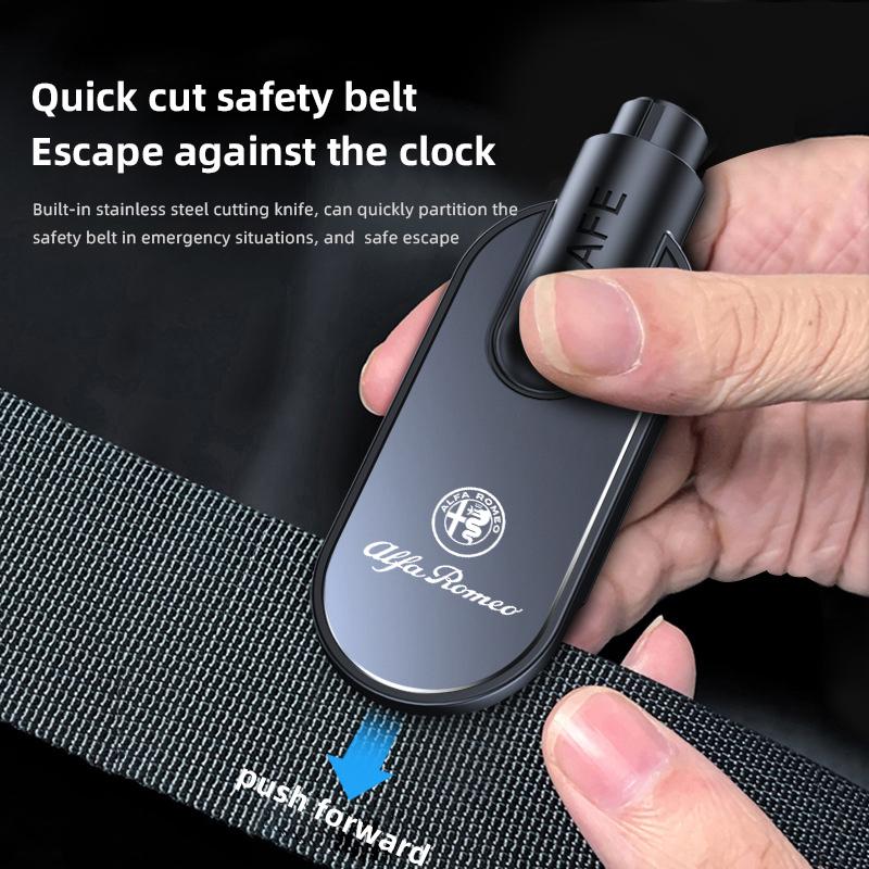 Car Window Breaker Multifunctional Fast Broken Windows Tools For Alfa Romeo Giulietta Mito 159 Giulia Stelvio 156 147 Tonale YY1
