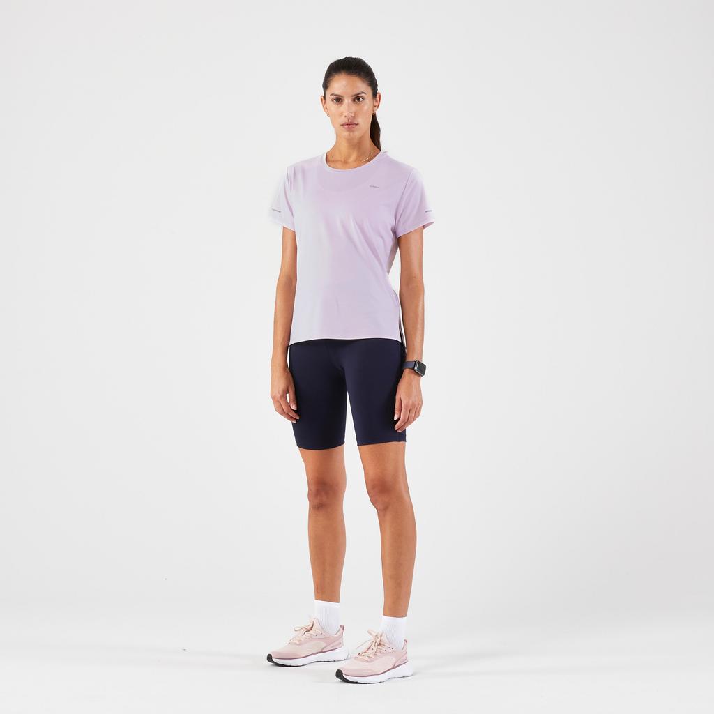 Decathlon 500 Series Dopamine Sports Loose Quick Dry Short Sleeve T-Shirt Women's Pale Lilac Purple