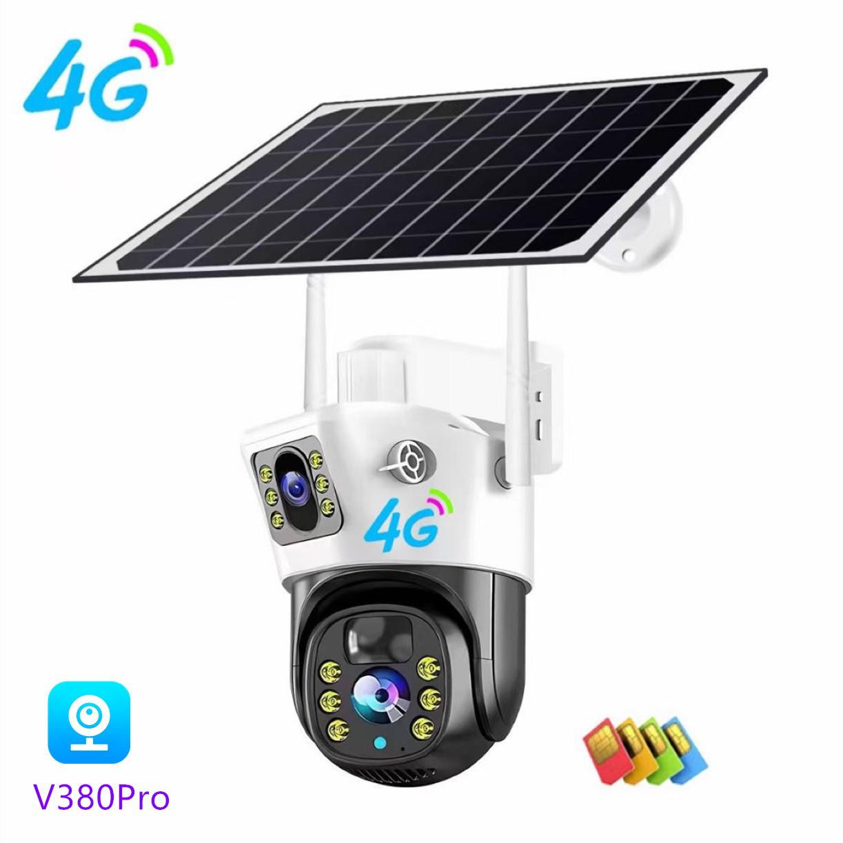 

V380 Solar Low Power 4G Dual Lens HD WiFi Camera