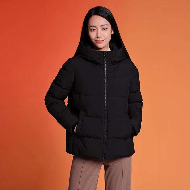 Tanboer Women's TD236356 Hooded Loose-fit Short Down Jacket