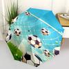 Fußballtornetz Automatischer Faltregenschirm 8 Rippen Leichtes Design, Langlebiger Eisenrahmen, Kompakt und Tragbar, Ideal für Geburtstag oder Weihnachten