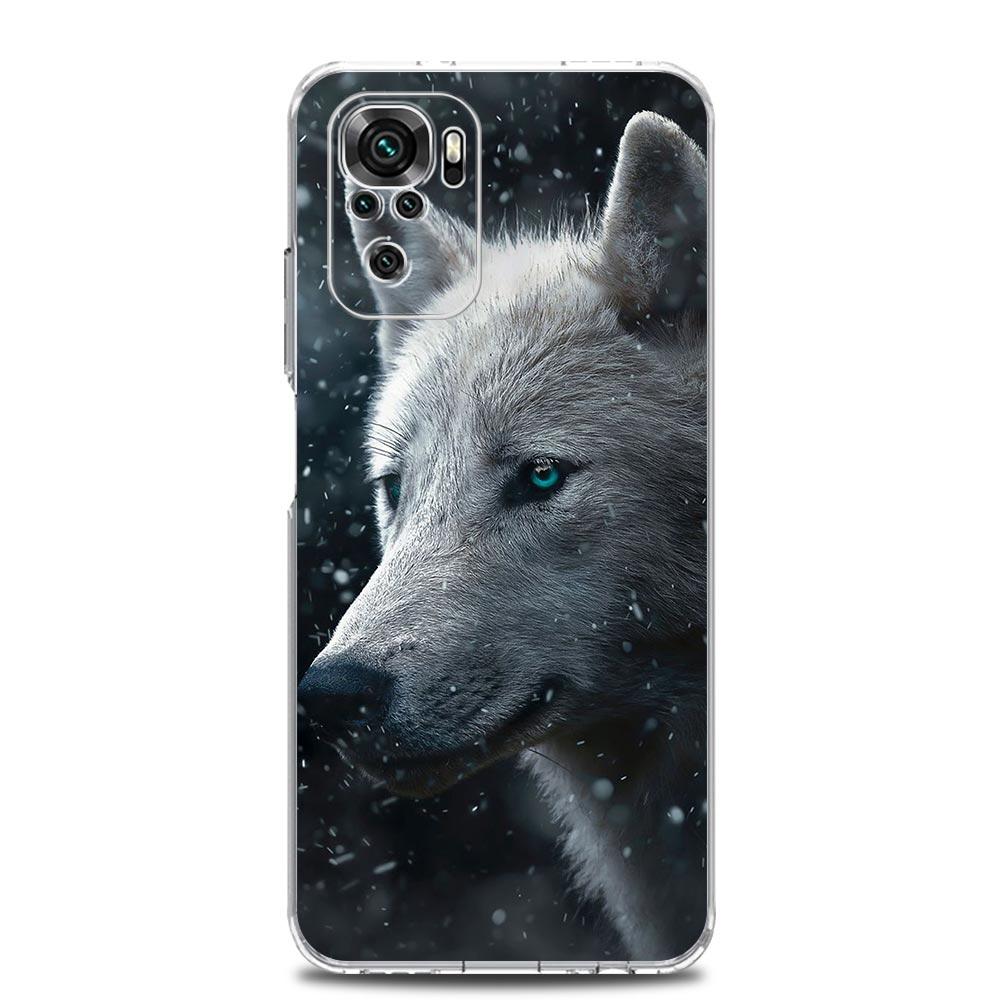 Black Cheetah Tiger Lion Animals Phone Case For Xiaomi Redmi Note 12 11 9S 9 8 10 Pro Plus 7 8T 9C 9A 8A K40 Gaming Clear Cover