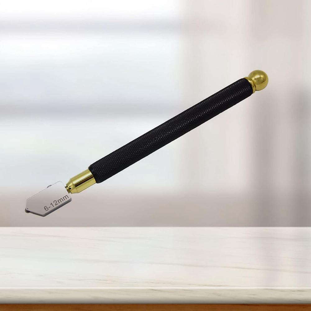 A84E-1 Set Glass Cutter, Alloy Incisive Professional Glass Cutting Tool With 3 Cutter Heads Marking Pen