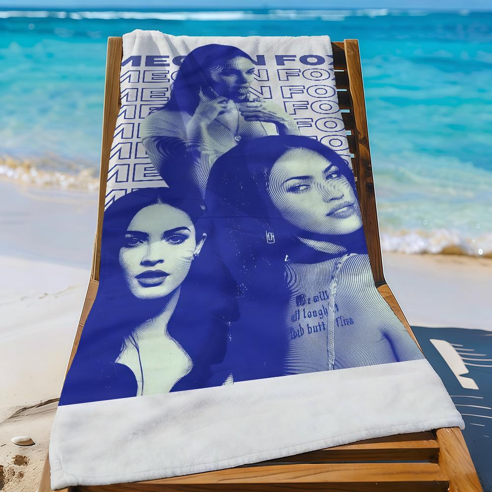 

Actor M-MeganS Fox Towel Sports Quick Dry Travel Camping Gear Sandproof Soft Light Large Beach Towel W30*H60(CM)