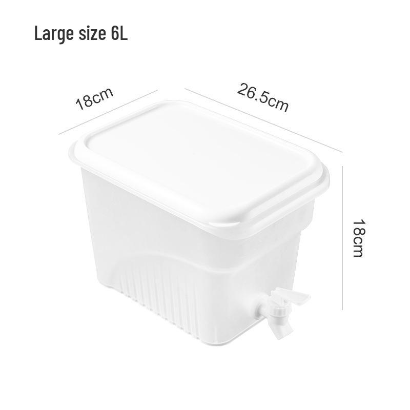 Large Capacity Cold Water Kettle with Faucet for Lemon Tea & Beverages
