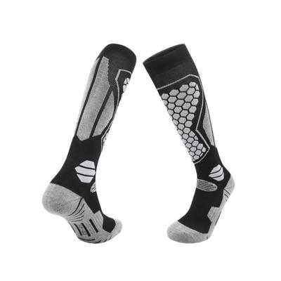 Weiches dickeres Design Skisocken Warm Hohelastisch Sportsocken Kniehoch Feuchtigkeitsableitend Outdoor Wandersocken Outdoor Sportarten