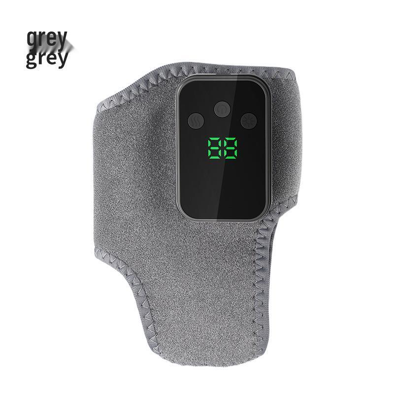 Rechargeable Heated Vibration Ankle Massager for Physiotherapy and Pain Relief Gray Ankle