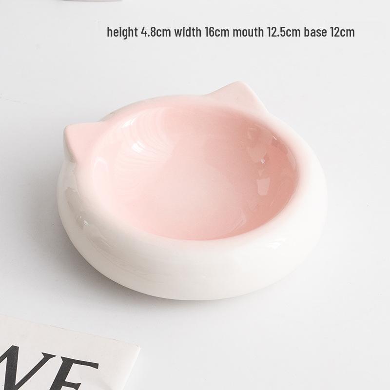 

Сучасна керамічна миска для тварин Shumen Anti-Tip: Тарілка з кормом/водою для котів і собак pet bowl style 3