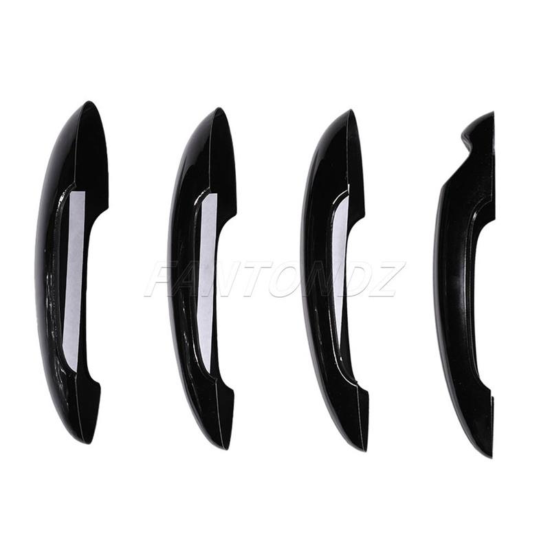 Dla BMW Mini R60 Countryman 4 szt. Osłony Klamek Zewnętrznych Drzwi Listwy Ochronne Błyszczące Czarne 51219800937 51219800938 Akcesoria