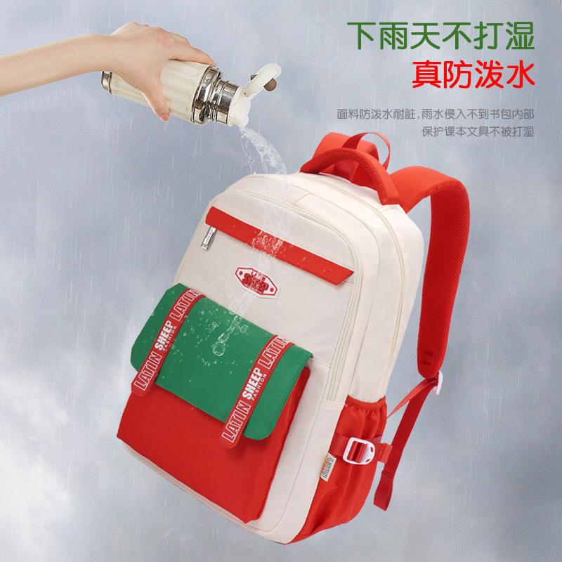 School bag Elementary school student Female junior high school student High school student Fashion simple burden reduction Lightweight backpack