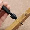 Mini Tool Set with Black Hand Twist Drill 10Pcs Fried Dough Twists Drill for Woodworking Drilling Rotary Wood Holes Tools