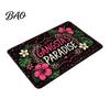 Durable Polyester Rug Halloween Pumpkin Door Mat, Fall Seasonal Welcome Non-slip Farmhouse Non Slip Hallway Entrance for Front Porch Entryway Kitchen