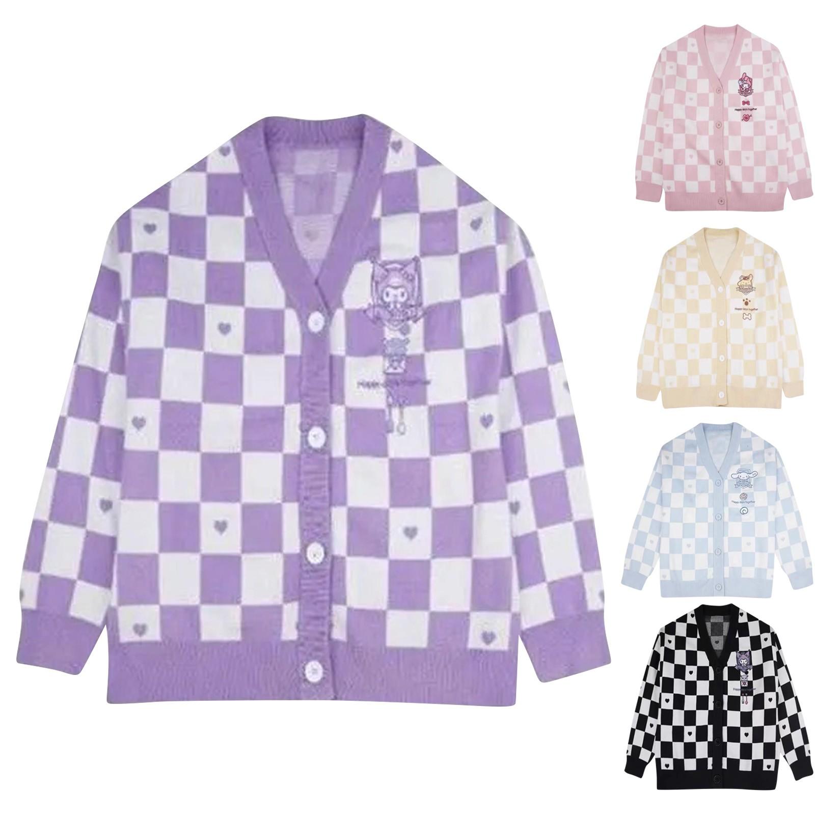 

Women s Mid-length One-size Knitted Cardigan With Pockets One Size фиолетовый