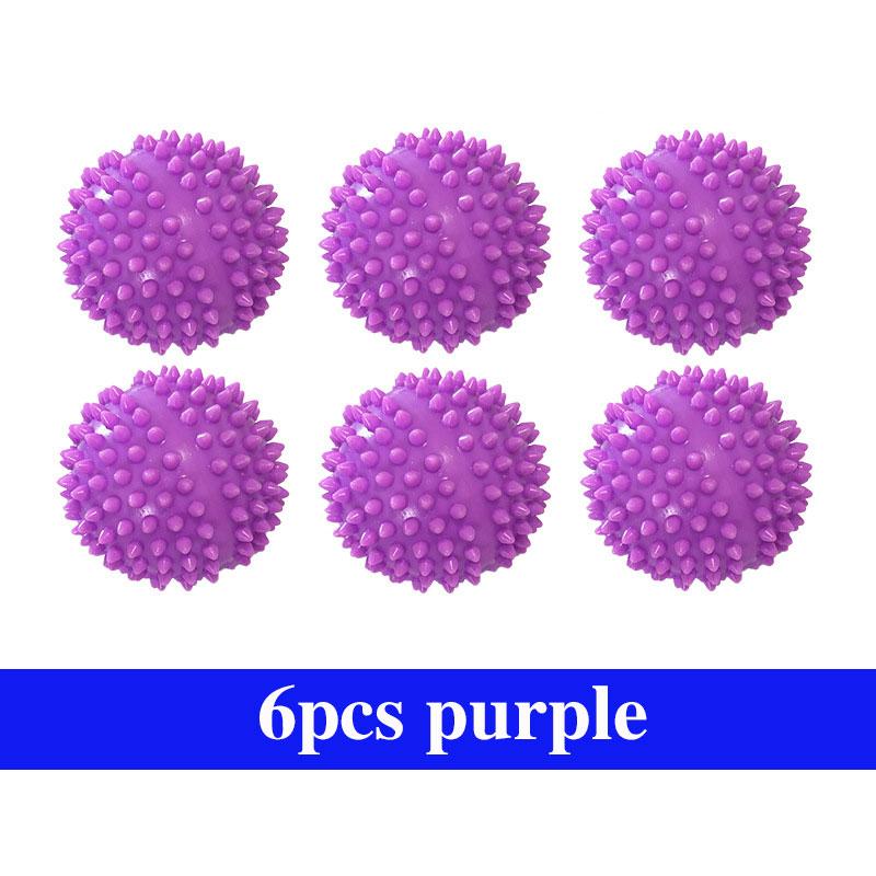 1/6pcs Laundry Balls Reusable PVC Solid Cleaning Ball for Remove Dirt Anti-Winding Household Washing Machine Cleaning Tools