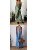 2026 Summer Casual Cotton Linen Strap Dress