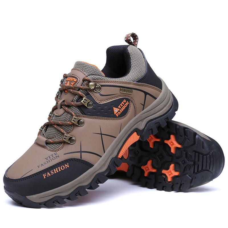 Hiking shoes men's low-top large-size hiking shoes outdoor travel shoes breathable casual non-slip platform shoes sports