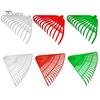 12/21 Tines Leaf Rake Tempered Plastic Rake Head Collecting Leaves Debris Garden Tool Lightweight Yard Grass Clean Tool for Gardening Camping