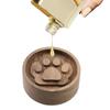 2Pcs Wood Round Cat Claw Car Essential Oil Diffuser Wooden Aromatherapy Round Essential Oils Diffuser for Home Office Bedroom