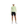 Under Armour Solid Color Quick-Dry Stand Collar Long Sleeve Fitness Shirt Women tops Green 1379349-383