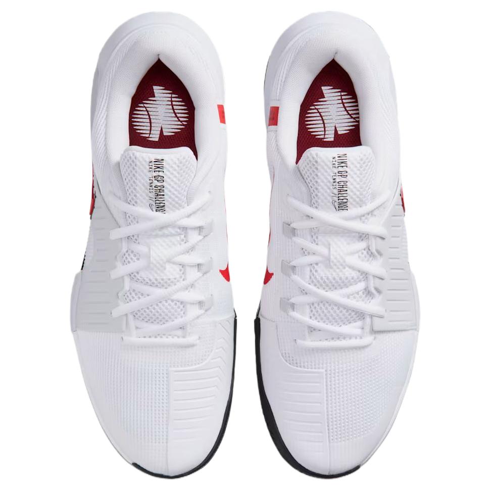 Nike Zoom GP Challenge 1.5 Versátil Confortável Durável Suporte Tênis de Tênis Masculino Tênis Branco Vermelho IQ5180-109