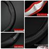 Echte Leder-Karbonfaser-Lenkradabdeckung für Geely-Modelle: Emgrand, Vision, Borui, Boyue, Xingyue, Haoyue, Xingrui, Jiaji.