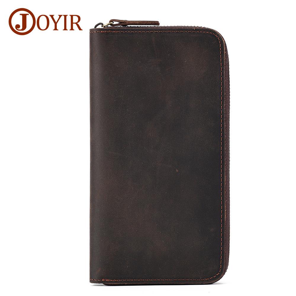 Men's RFID Genuine Leather Long Wallet & Unisex Coin Purse