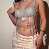Layered Fringe Body Chain Lightweight Acrylic Beach Parties Essential Stylish Women's Jewelry Festival Accessories