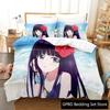 Twin Star Exorcists Bedding Set Cartoon Anime Three-piece Set Adult Kid Bedroom Duvet Cover Sets 3D Print Kawaii Girl Literie