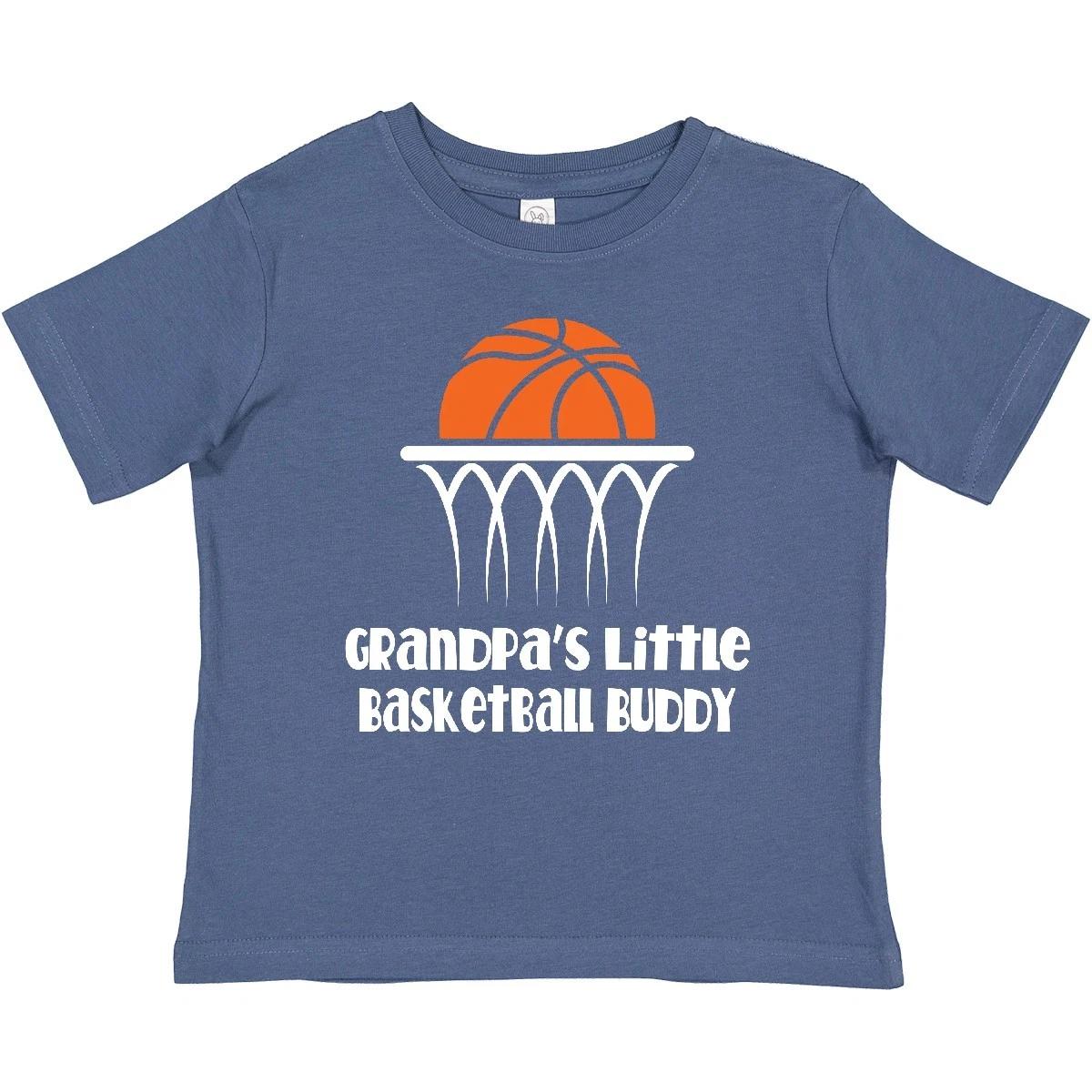 Inktastic Grandpas Little Basketball Buddy Boys Baby T-Shirt Sports Grandchild 150