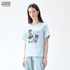Teenie Weenie Bear Cartoon Letter Women's T-Shirt