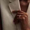 Hermes Ever Herakles Diamond Rose Gold Ring Unisex rings H119850B