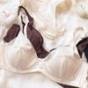 Conjunto de sujetador push up de seda de hielo para mujer, ropa interior cómoda y sexy con pechos pequeños, relleno desmontable, copa fina, sujetador, bragas íntimas