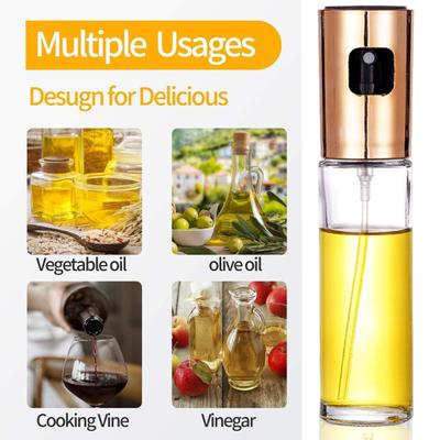 100ML Oil Sprayer Refillable Press Cooking Grilling Baking Frying Salad BBQ Olive Oil