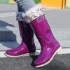 New Fashion Rain Shoes Women's Adult High Rain Boots Waterproof and Non-slip Outer Wear Rubber Shoes Water Shoes