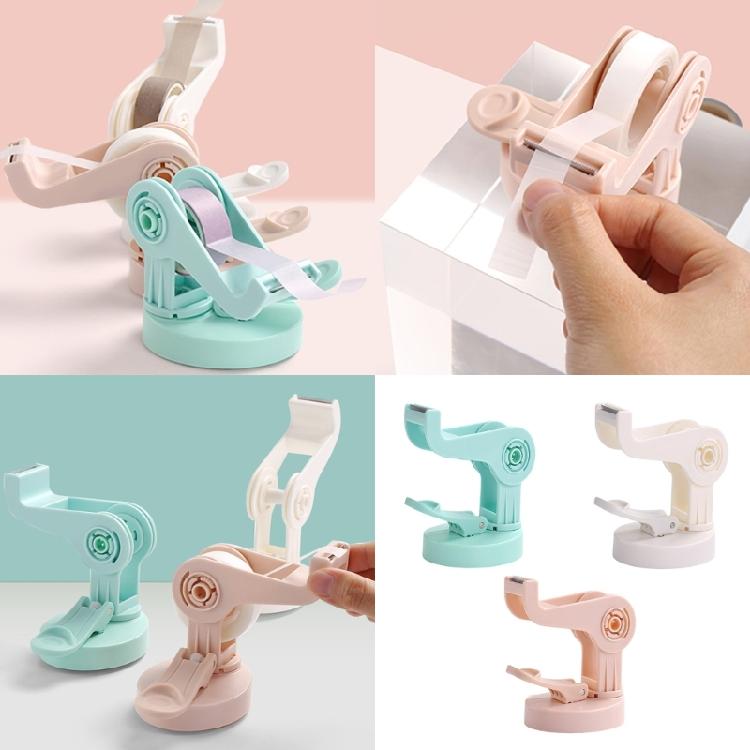 Saugfuß Klebebandabroller Einstellbarer Drehbarer Klebebandabroller Büro Klebebandabroller zum Verschließen von Kartons, Verpackungen, Scrapbooking