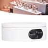 Rotating Display Stand 5.5lb Load Capacity 360 Degree Photography Turntable Plug in Battery Knob Speed Control White