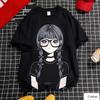 Cute Edgy Anime Art Graphic TShirt Loose Fit Cotton Tee Aesthetic Unisex Top Perfect for Sweet and Cool Fashion Enthusiasts