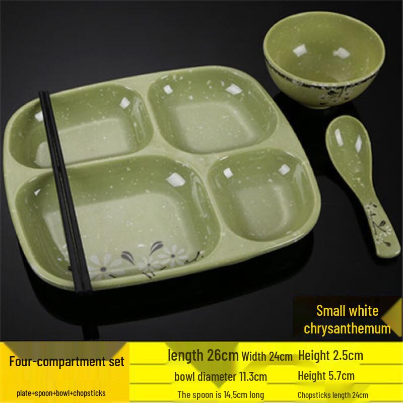 Jijun Commercial Melamine Multi-Compartment Fast Food Tray