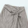 Fashion Style 2024 Summer New Arrival Women's Clothing Stylish High Waist All-Matching Linen Midi Skirt 5221100