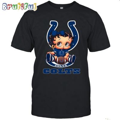 NFL Indiana*polis Colt Betty Boop Football T-shirt Unisex Size S-5XL