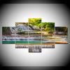 Canvas Painting landscape beautiful waterfall 5 Pieces Wall Art Painting Modular Wallpapers Poster Print living room Home Decor