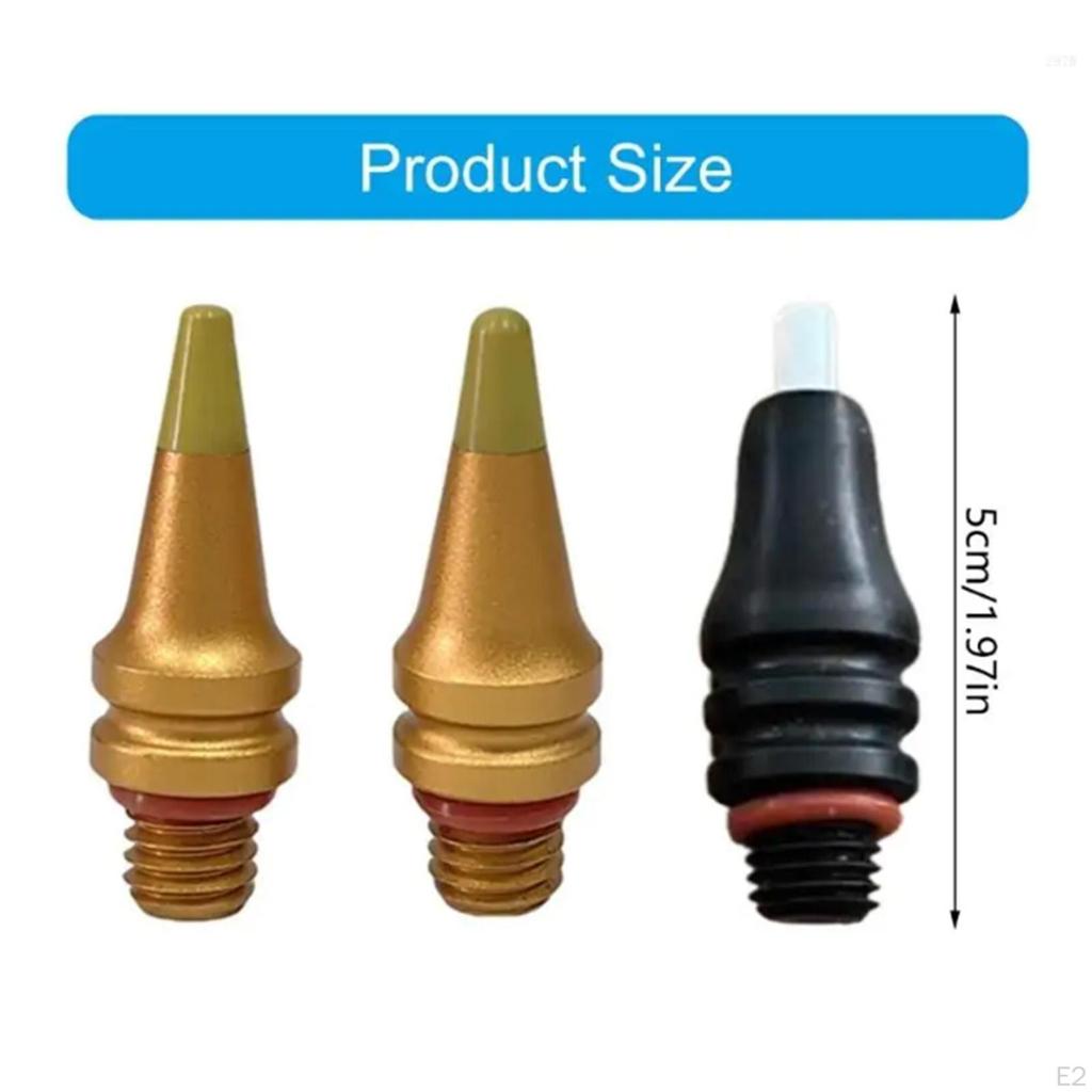 3Pcs Dents Tapper Tip Tap Down Tool Paintless Removal Knocking Aluminum Alloy M8 Thread Automotive