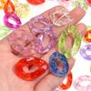 20pcs/Lot High Brightness Transparent Mixed Color Acrylic Chain Buckles For Jewelry Making DIY Necklace Bracelet Accessories